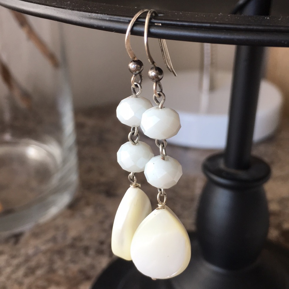 Mother pearl Teardrop earrings